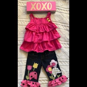 EUC-adorable 2 piece custom boutique outfit